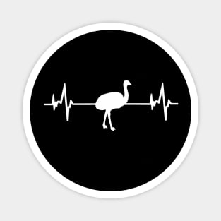 Emu Heartbeat EKG Nandu Australia Gift Magnet